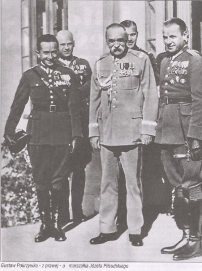 Gustaw Pokrzywka u Marszałka Piłsudskiego